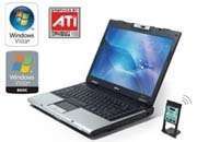 Acer Aspire AS3055NWXMi 14.1 laptop WXGA-CB, AMD Sempron 3600+, 512MB, 80GB, DVD-RW SM, Linux, 6cell Acer notebook