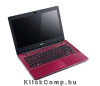 Acer Aspire E5 14 notebook i3-4005U 4GB 500GB DVD piros Acer E5-471-36ZZ