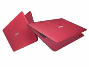Asus laptop 15.6 N3350 4GB 500GB Win10 Piros