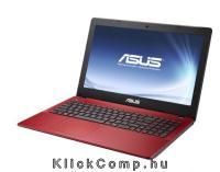 ASUS 15,6 notebook /Intel Celeron 1007U/4GB/500GB/Piros notebook