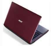 Acer Aspire 5755G piros notebook 15.6 LED i5 2410M 2.3GHz nV GT540 4GB 750GB W7 PNR 1 év