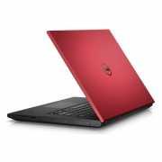 DELL notebook Inspiron 3542 15.6 HD, Intel Pentium 3558U 1.70GHz, 4GB, 500GB, DVD-RW, Intel HD 4000, Linux, 4cell, piros