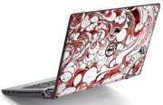 Dell Inspiron 1545 Red Swirl notebook C2D T6500 2.1GHz 2G 320G ATI Linux 3 év Dell notebook laptop