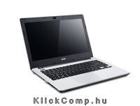 Acer Aspire E5-411-C7V7 14 notebook /Intel Celeron Quad Core N2930 1,83GHz/4GB/500GB/DVD író/Win8/fehér notebook
