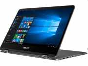Asus laptop 14 FHD Touch i7-8550U 8GB 256GB SSD MX150-2GB Win10  háttérvilágítású billentyűzet Szürke ZenBook Flip 14