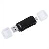 Kártyaolvasó USB 2.0 mobil-tablet fekete SD/micro kártyaolvasó Hama