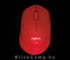Vezetéknélküli rádiós egér Logitech M330 Silent piros Wireless mouse