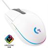 Gamer egér USB Logitech G203 Lightsync fehér