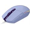 Egér USB Logitech G203 Lightsync lila gamer mouse