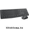 Vezetéknélküli billentyűzet + egér Logitech MK235 fekete HU