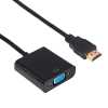 Adapter HDMI-VGA (HDMI/M-VGA/F) 15cm kábellel Akyga