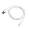 Kábel USB A / Lightning 1m White Akyga