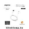 USB - Micro USB  és  Lightning USB cable (Apple, iPhone, iPad) APPROX APPC32