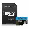 ADATA 16GB SD micro Premier (SDHC Class 10 UHS-I) memóriakárty+adapt