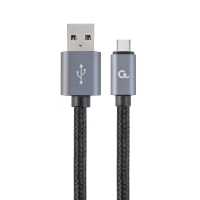 Kábel USB2.0 - USB Type-C cable 1,8m Black Gembird