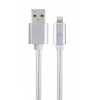 Kábel USB2.0 - Lightning cable 1,8m Silver, iPhone5+ Gembird