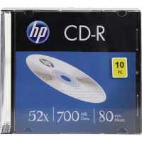 CD DISK HP CD-R, 700MB, 52x, vékony tok,1db