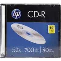 CD DISK HP CD-R, 700MB, 52x, vékony tok,1db