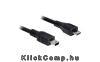 USB 2.0 micro-B apa> USB mini apa kábel, 1m Delock