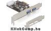 PCI Express kártya > 2x USB 3.0 Delock