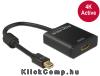 miniDisplayport 1.2 dugós csatl. - HDMI csatlakozóhüvely 4K aktív - Fekete