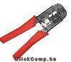 Krimpelő fogó Univerzális RJ11 RJ12 RJ45-höz Delock