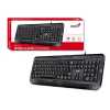Billentyűzet USB Genius KB-118 fekete HU