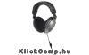 Gaming Stereo Fejhallgató 3.5mm Jack, hangerőszabályozó, mikrofon Fekete/Ezüst