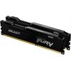 8GB memória DDR3 1600MHz 2x4GB Kingston FURY Beast Black