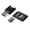 Memória-kártya 128GB SD micro Kingston Canvas React Plus  MLPMR2/128GB adapterrel és olvasóval