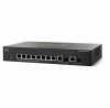 Cisco SF302-08P 8 LAN 10/100Mbps, 2 miniGBIC menedzselhető rack switch