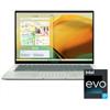 Asus ZenBook laptop 14  QHD i5-1240P 16GB 512GB IrisXe W11 zöld Asus ZenBook UX340